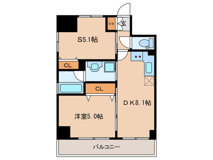 間取り図 ｴｽﾃﾑﾌﾟﾗｻﾞ京都聚楽第　粋邸(405)