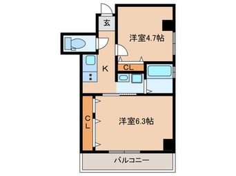 間取図 GARE NAMBA