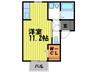 パ－シモン 1Rの間取り