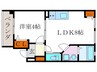 villa Decollete天神 1LDKの間取り