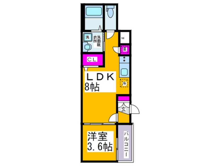 間取図 F asecia ENIF