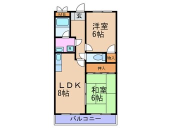 間取図 ソアール佃