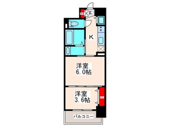 間取図 セレニテ心斎橋グランデ