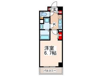 間取図 セレニテ心斎橋グランデ
