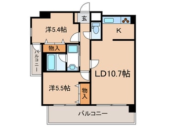 間取図 サント－ア高倉