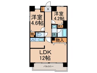 間取図 サント－ア高倉