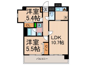 間取図 サント－ア高倉