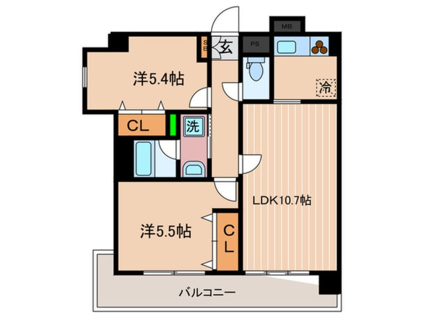 間取図 サント－ア高倉