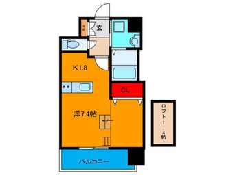 間取図 ﾚｵﾝｺﾝﾌｫｰﾄ新梅田(302)
