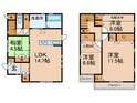 吹田市千里山西4丁目住宅の間取図