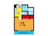 タウンコ－ト晴光 1Kの間取り