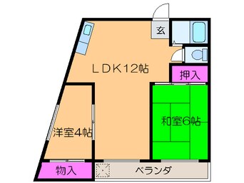 間取図 アベニュ－照ケ丘