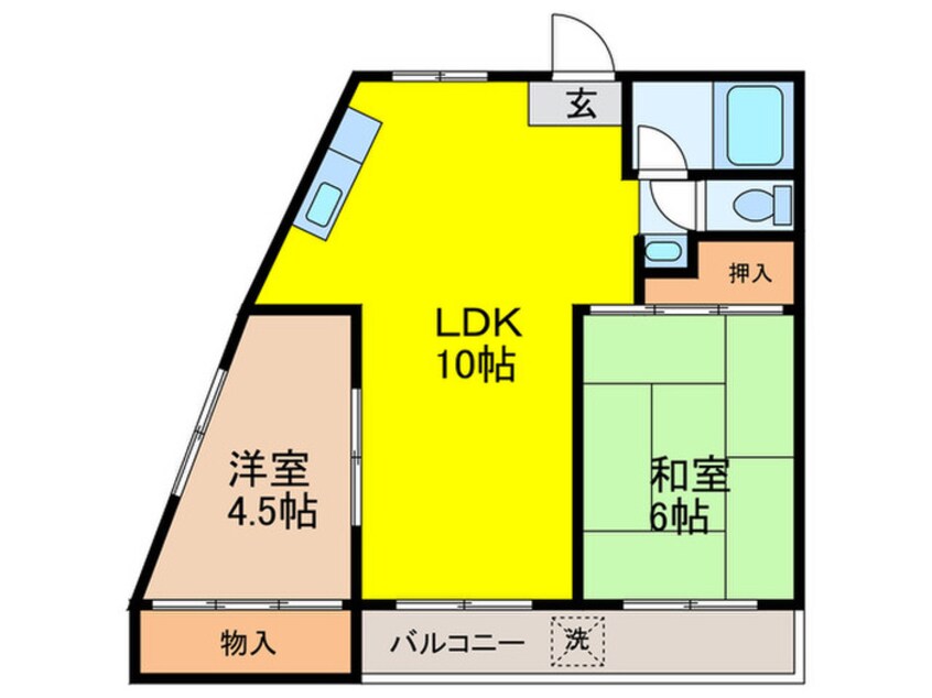 間取図 アベニュ－照ケ丘