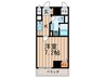 フォーチュン心斎橋ＥＡＳＴ 1Kの間取り