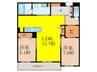 グランプルミエール 2LDKの間取り