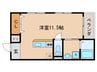 ビレッジ杉 1Rの間取り