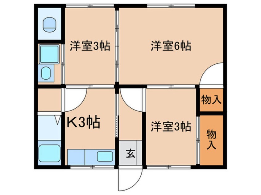 間取図 ハイム王子町