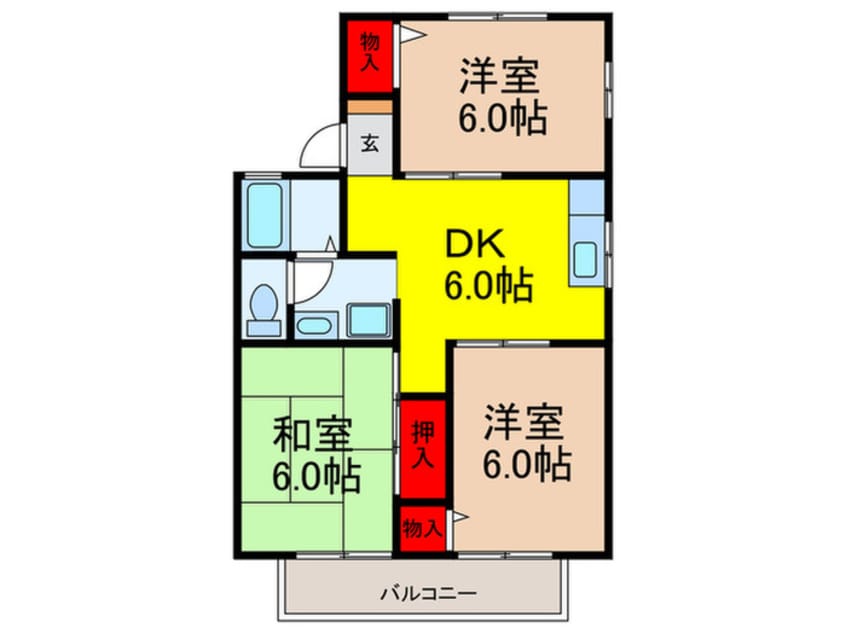 間取図 シャルム箕面