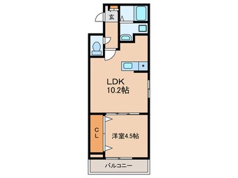 間取図 仮）新田旭町アパート