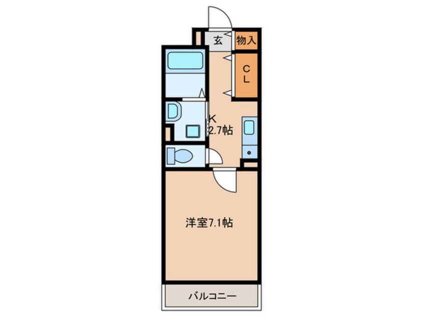 間取図 ヴェルメゾン　旭町