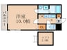 ＦｉｎｅＲｉｖｅｒヤマシナ 1Kの間取り