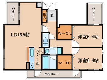 間取図 ソレイユ東園田