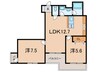 Villa Musica西宮北口 2LDKの間取り