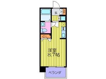 間取図 レジュ－ルアッシュ西天満