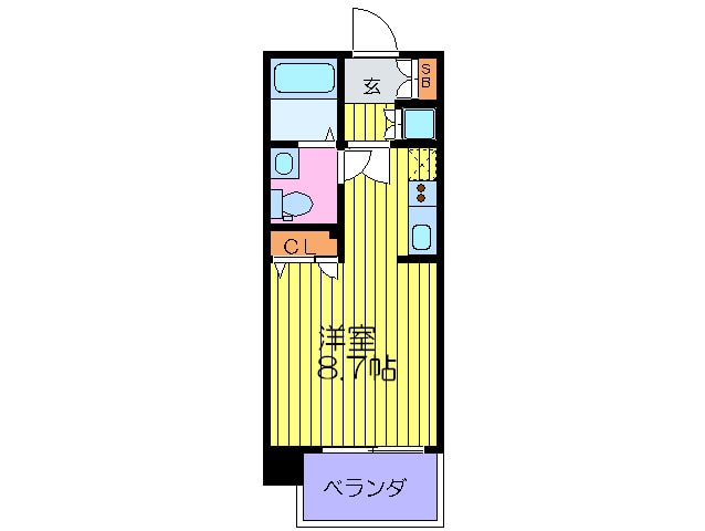 間取り図 レジュ－ルアッシュ西天満