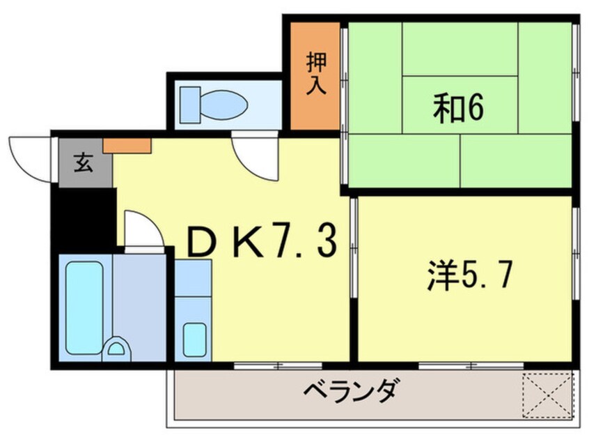 間取図 サンパレス２１門戸