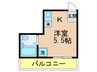 平野エスペランス 1Rの間取り