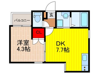 間取図 ラ・カーサ柳町