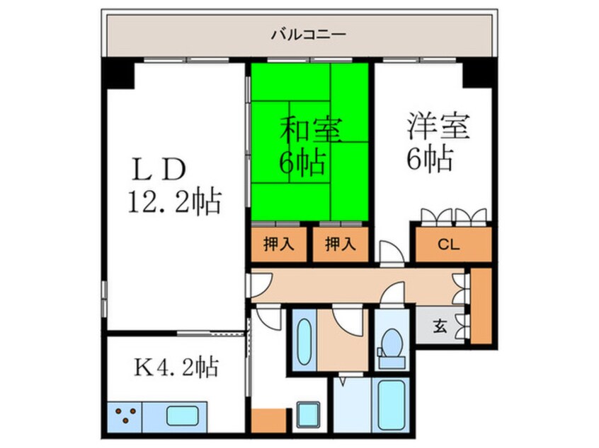 間取図 リッツ岡崎