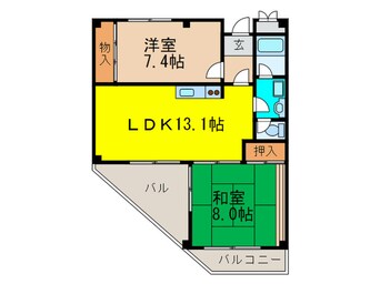 間取図 千里サンハイツ