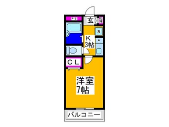 間取図 クレアール西川