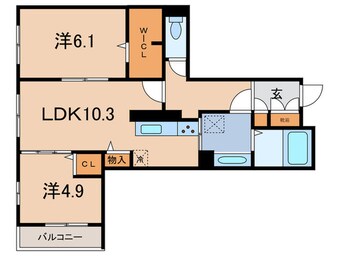 間取図 D-grace Wisteria AKASHI