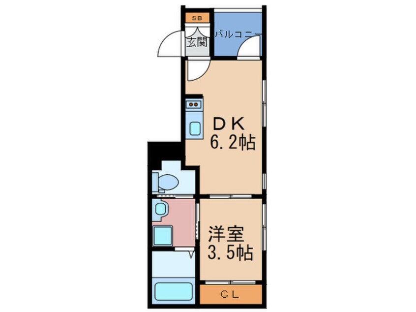 間取図 ハーモニーテラス千舟Ⅱ