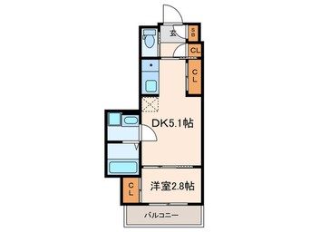 間取図 アクアプレイス京都東福寺(505)