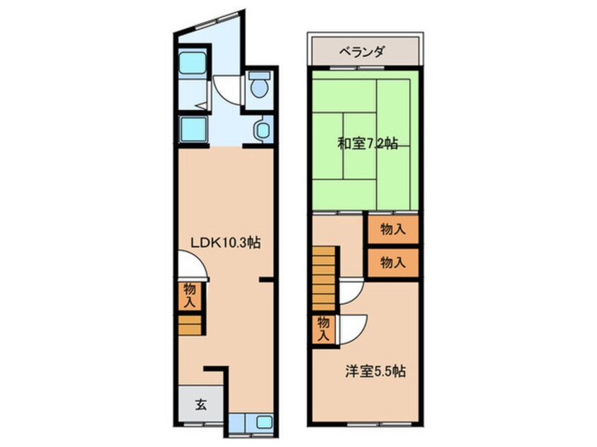 間取図 常盤町テラス