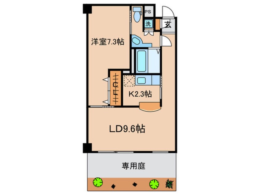 間取図 ル－ミネス芦谷三番館