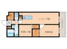 ベルビュー東寺西門通 2LDKの間取り