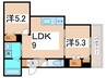 Alivio東大阪West 2LDKの間取り