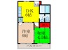 高木ﾏﾝｼｮﾝ 2DKの間取り