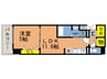 神戸Harborside萬利Residence 1LDKの間取り