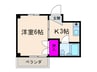 明輝春日マンション 1Kの間取り