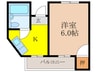 明輝春日マンション 1Kの間取り
