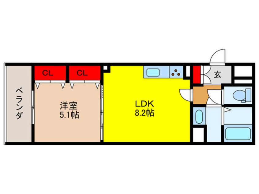 間取図 フォレストクリエオーレ大庭町