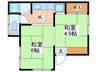 野里町貸家 2Kの間取り
