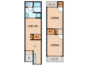 間取図 五月田町貸家