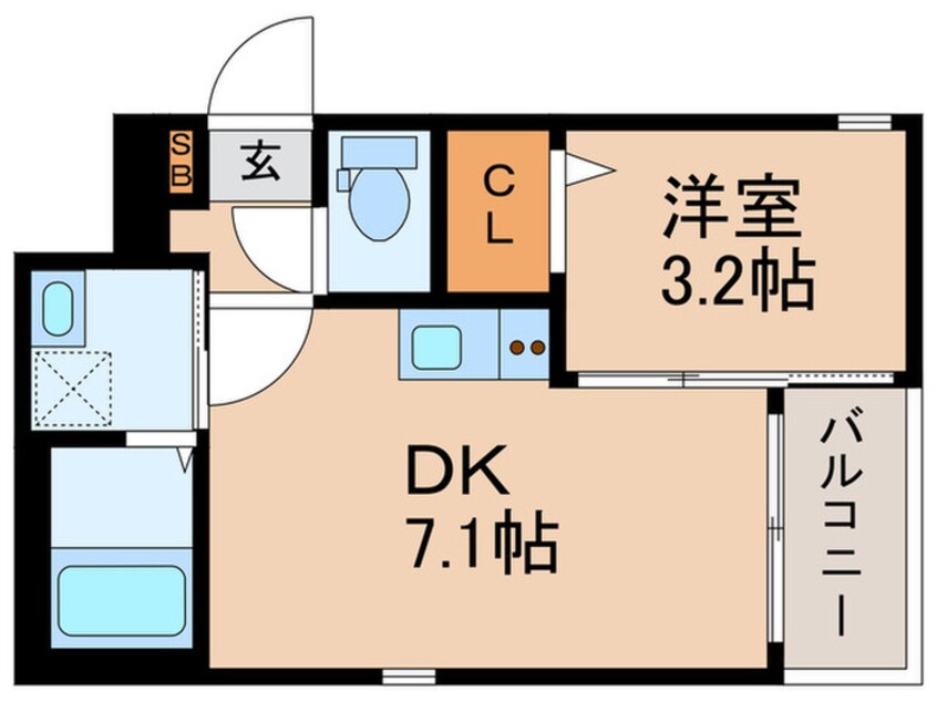 間取図 ハーモニーテラス巽西